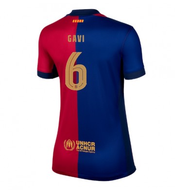 Barcelona Paez Gavi #6 Primera Equipación Mujer 2024-25 Manga Corta